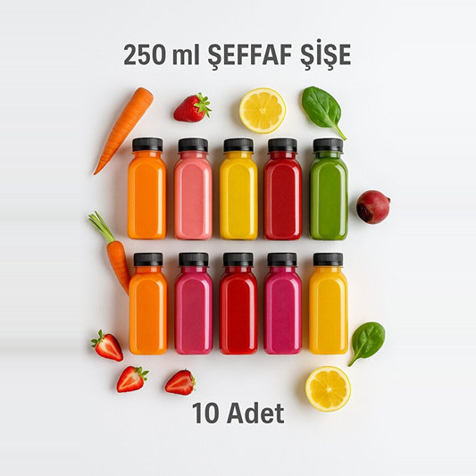 Smoothie Detoks Şişesi 10 Adet